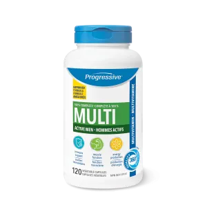 Progressive Multi for Active Men 120 Veg Capsules