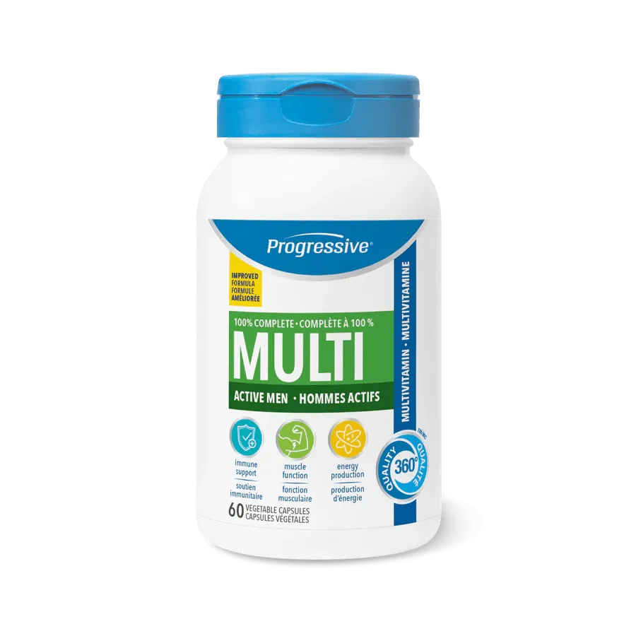 Progressive Multi for Active Men 60 Veg Capsules