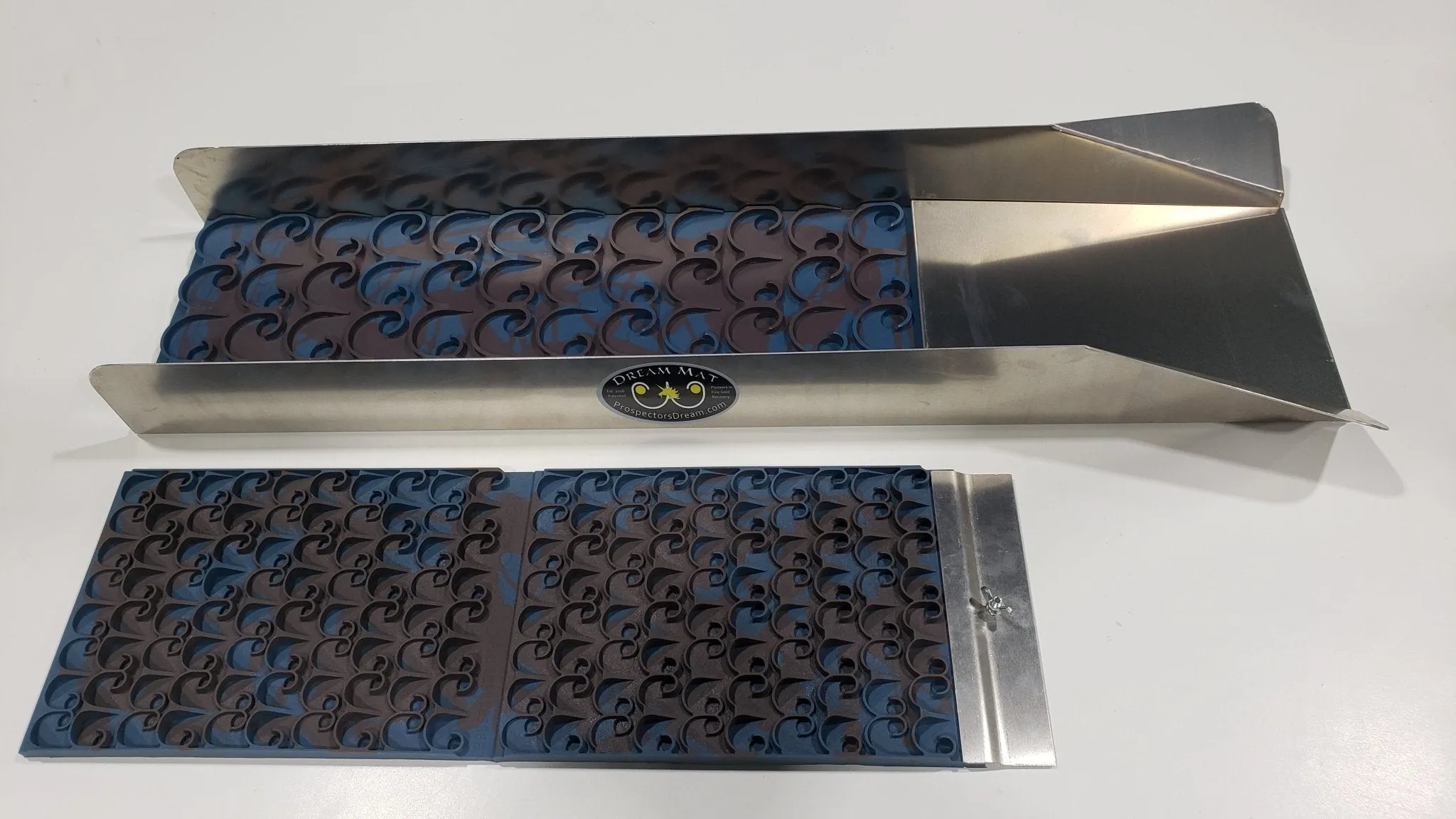 Prospectors Dream 8" X 35" Sluice Box with Mini/Vortex Dream Mat Kit - Big Foot Series