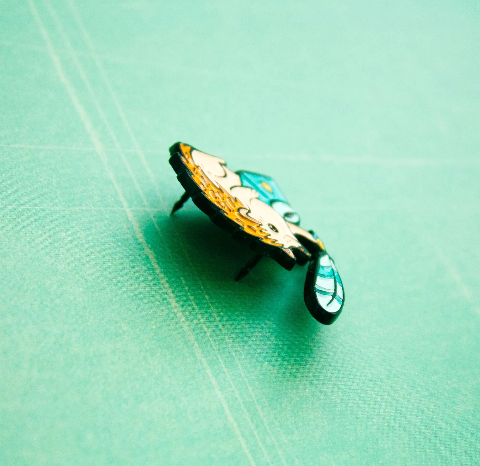 Quill Pen and Ink Enamel Pin by boygirlparty — Hedgehog Quill Pin
