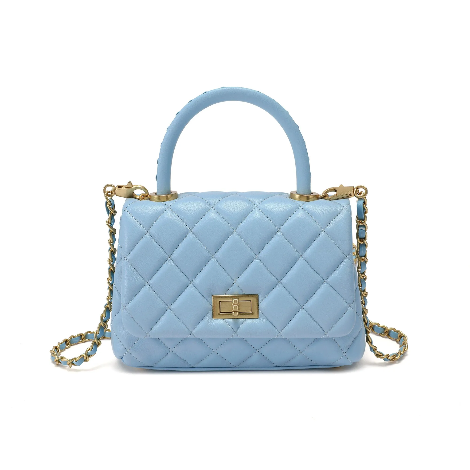 Quilted Classic Handbag with Chain Strap