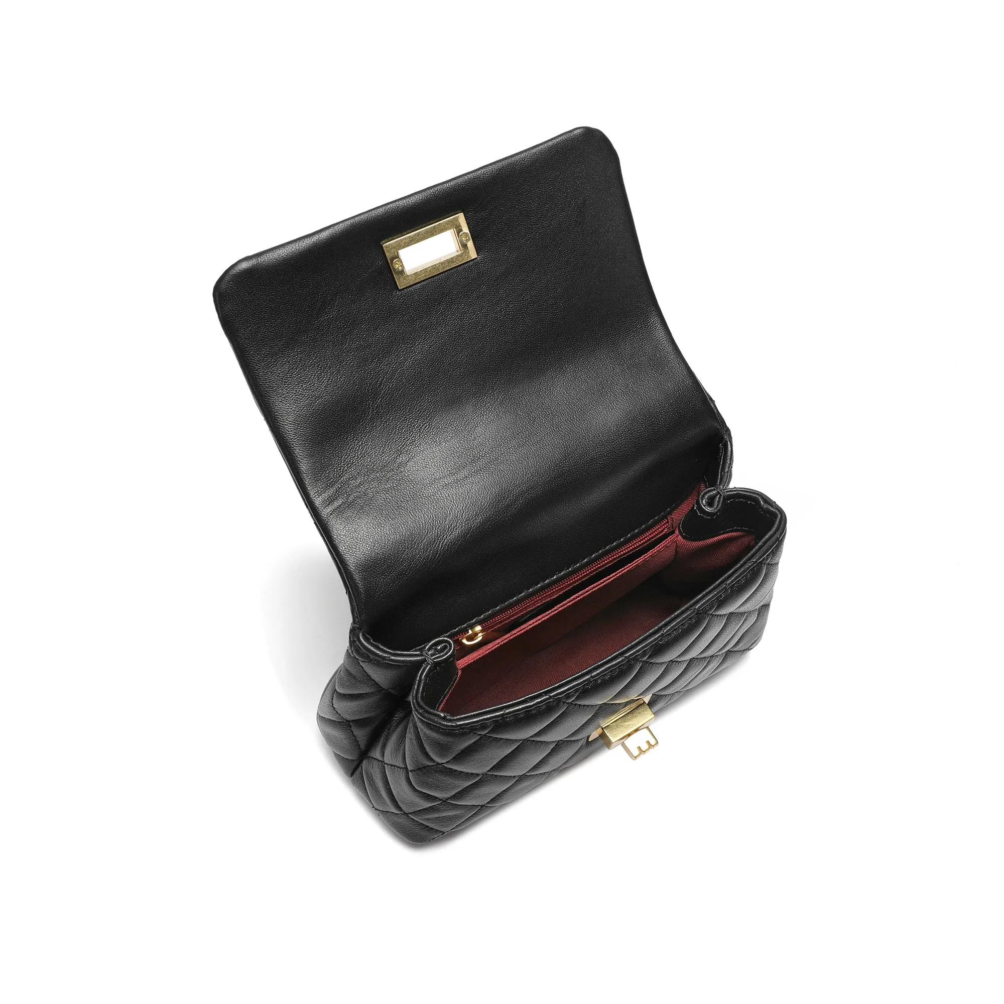 Quilted Classic Handbag with Chain Strap