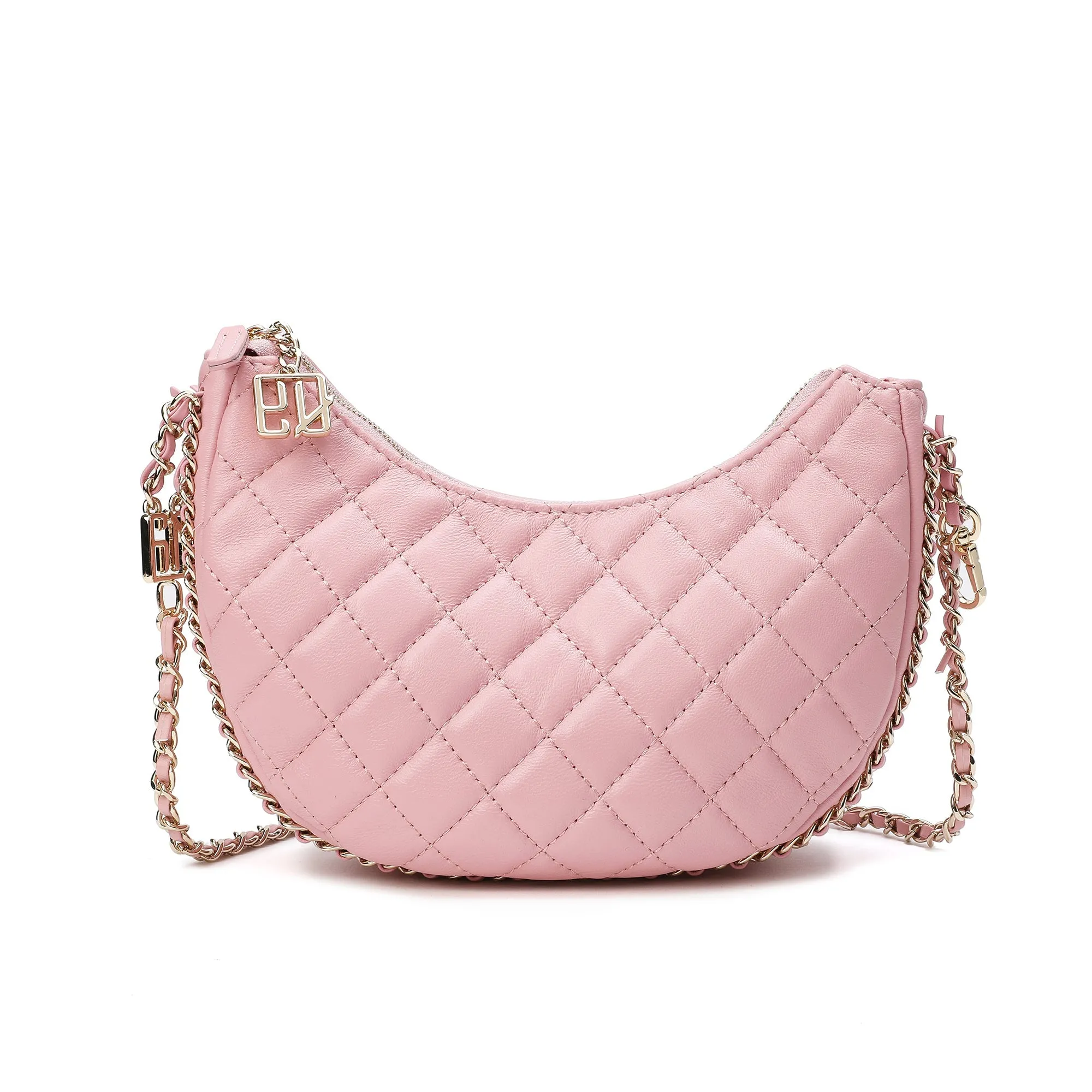 Quilted Sheepskin Messenger/Shoulder Bag