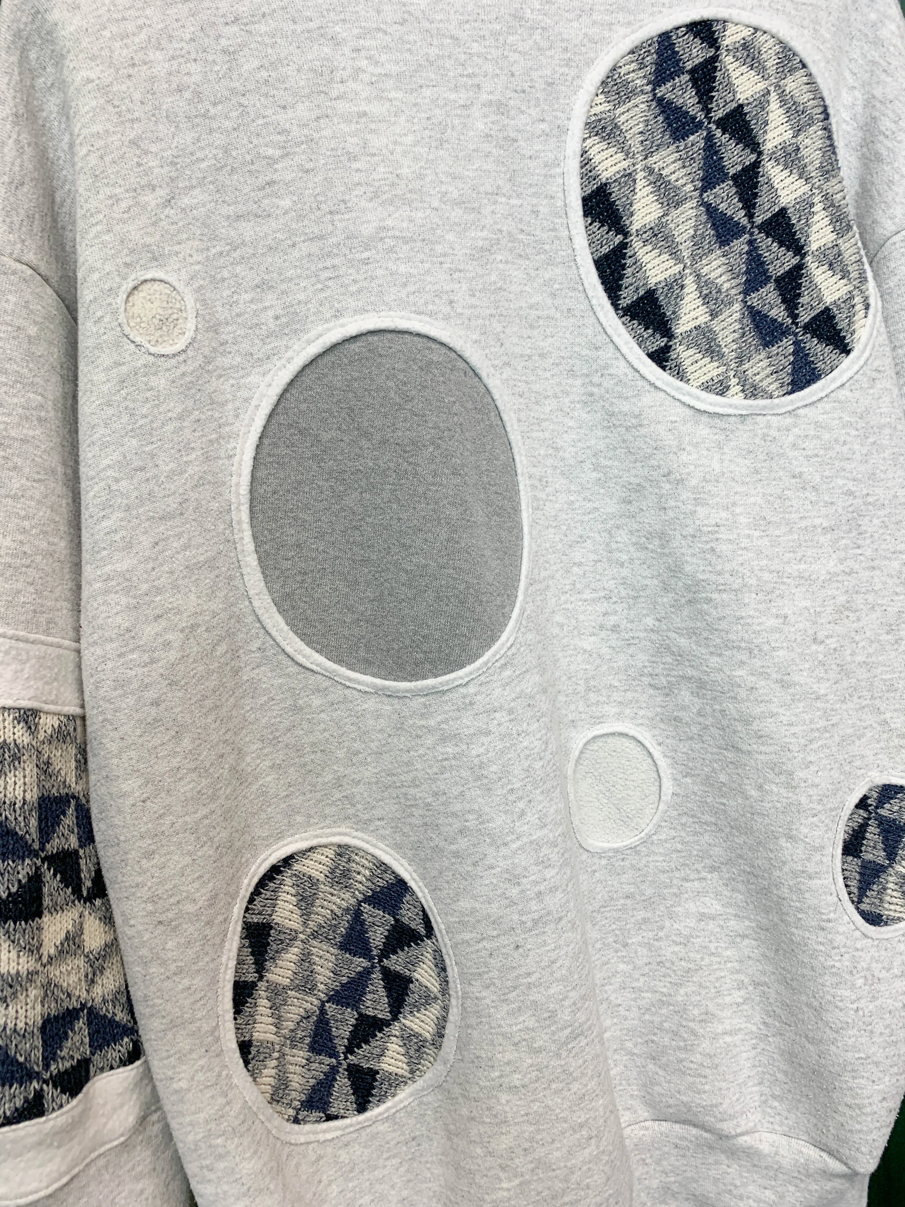 "1 of 1" Abstract Air Force Sweater (L)