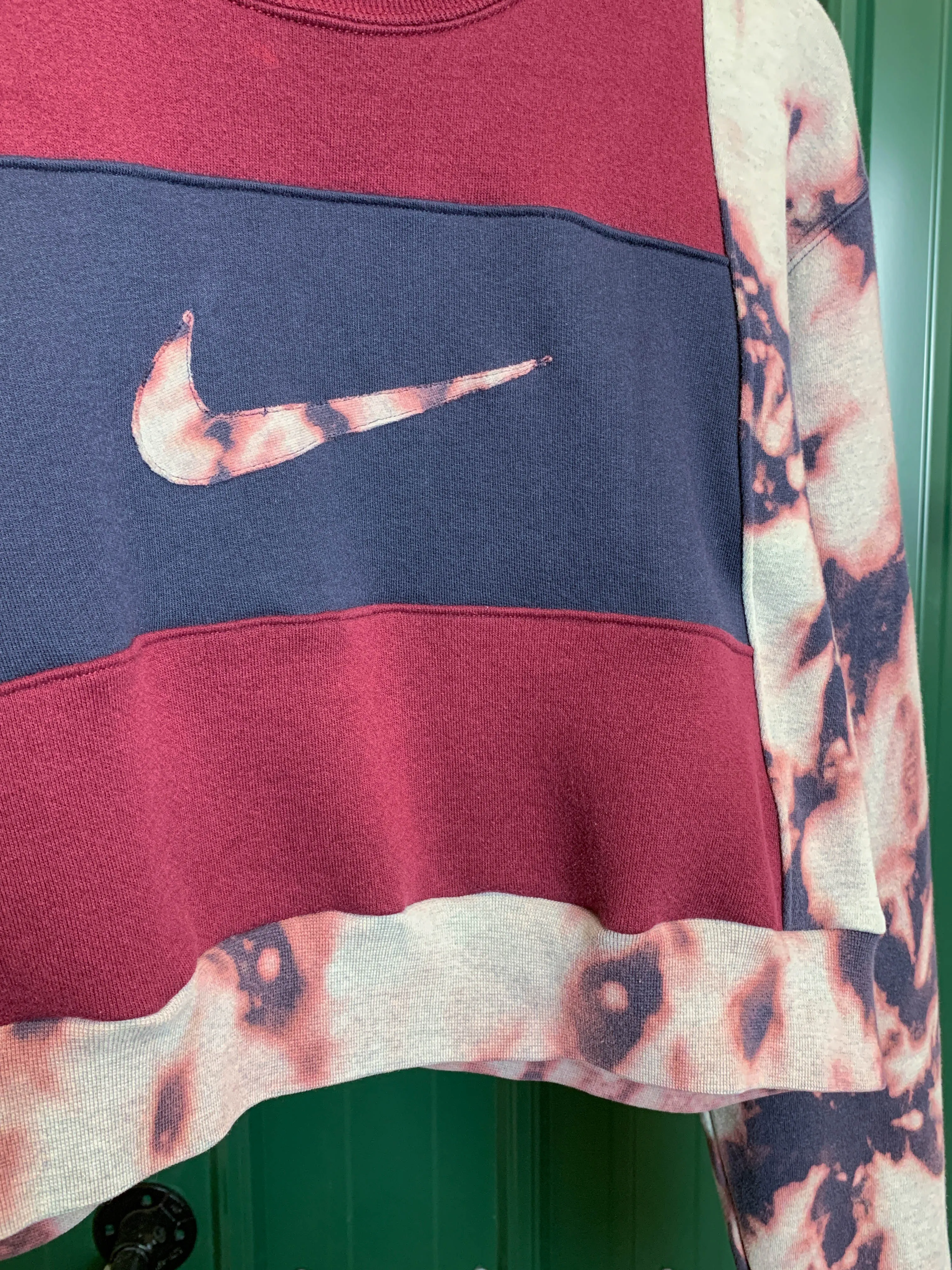 "1 of 1" Nike Patchwork Crumble Crop Sweater (M/L)