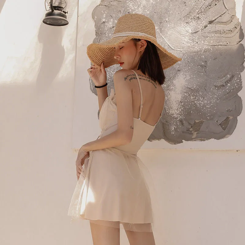 "MESH LACE STRAP SLING" SWIMSUIT N052002