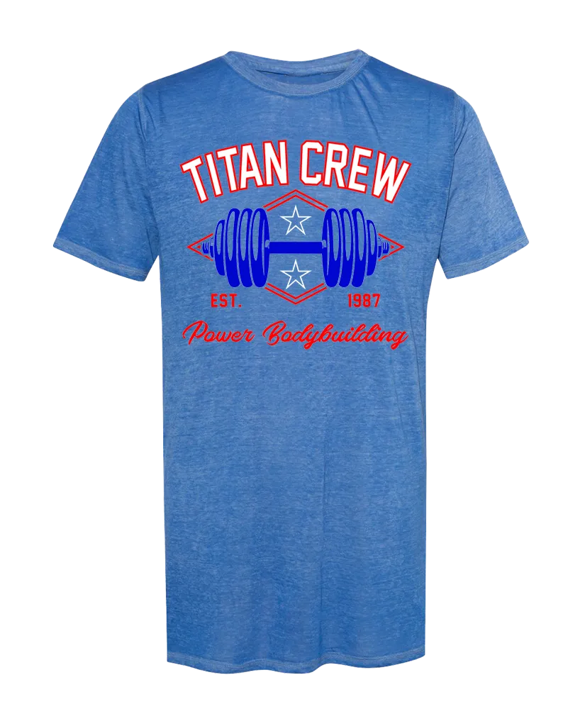 "TITAN CREW PB" Burnout Tee