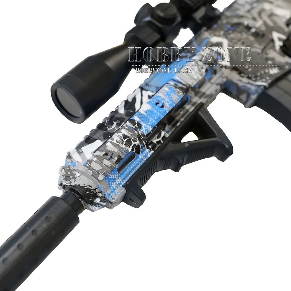 [R18 ] "Blueberry Cheesecake" Graffiti M416 Gel Ball Blaster [ID Check Required]