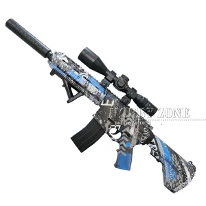 [R18 ] "Blueberry Cheesecake" Graffiti M416 Gel Ball Blaster [ID Check Required]