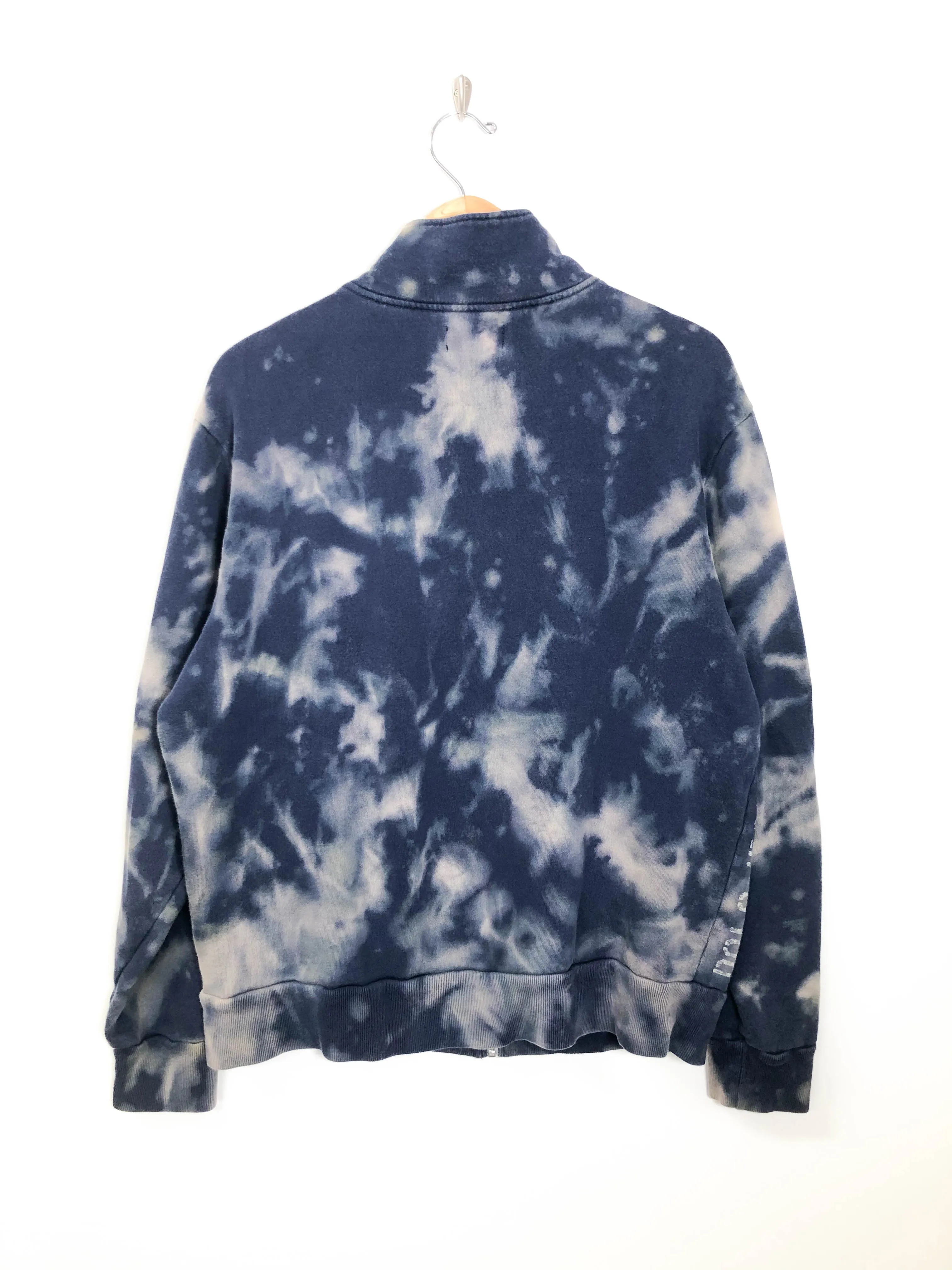 Ralph Lauren "Navy Ocean" Dyed Zip Up Sweater (L)