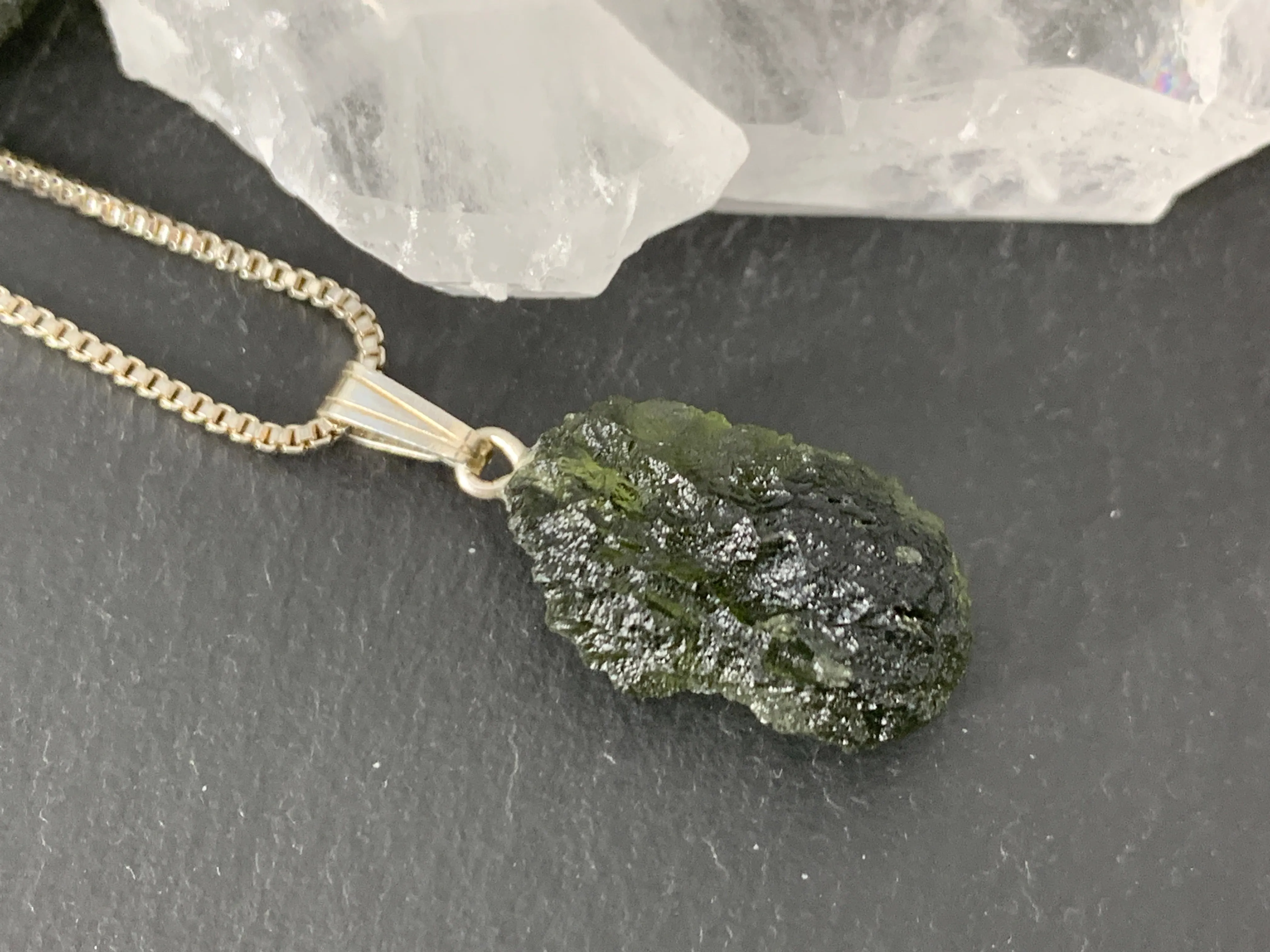Raw Moldavite Pendant 2.4g
