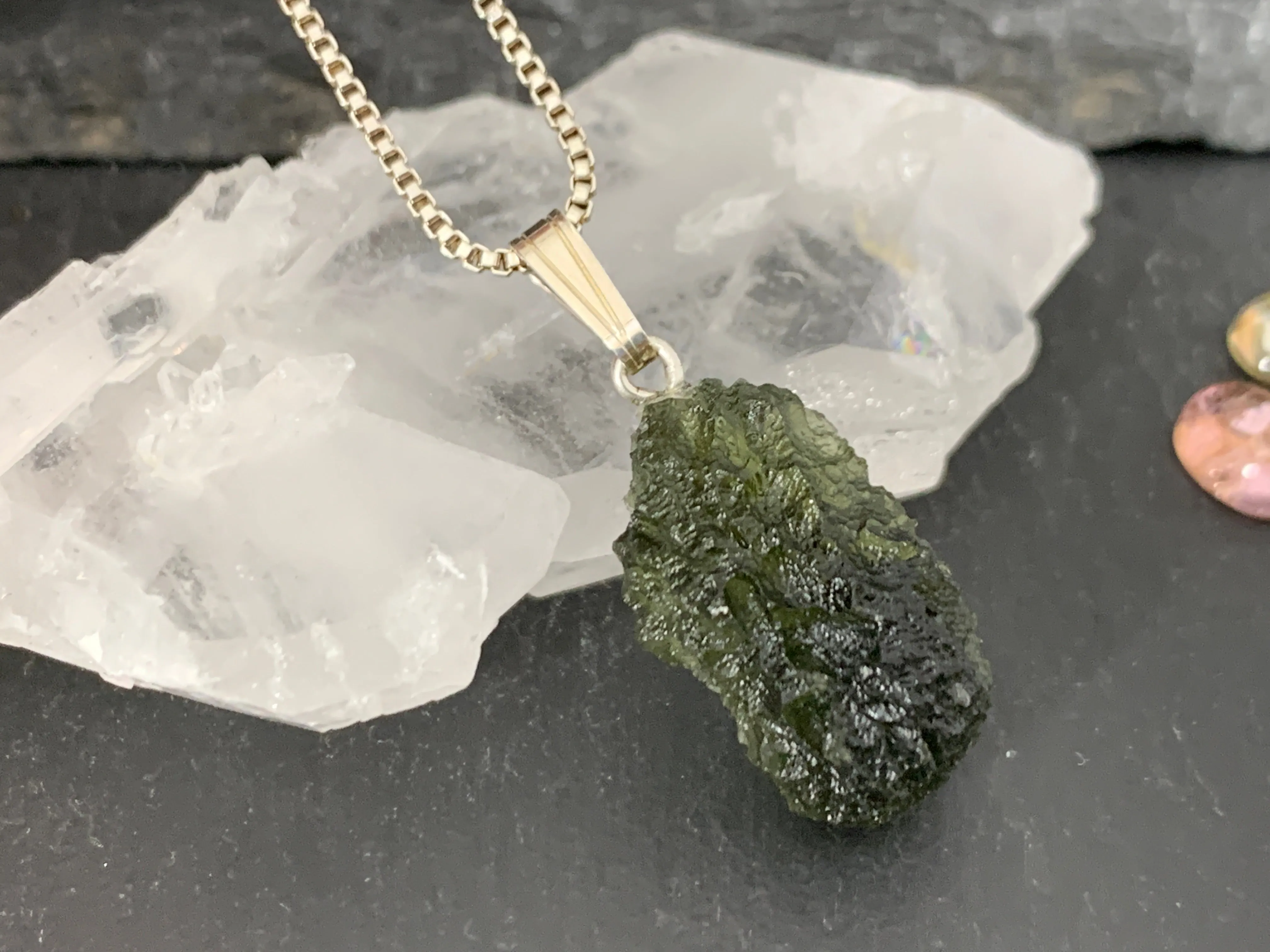 Raw Moldavite Pendant 2.4g