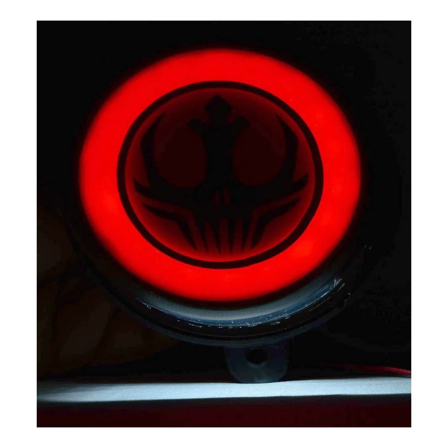RE Skull Face Tail Light Black For - Royal Enfield Classic 350, 500, Chrome, Desert Storm.