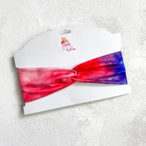 Red/White/Blue Tie Dye CLASSIC Headband