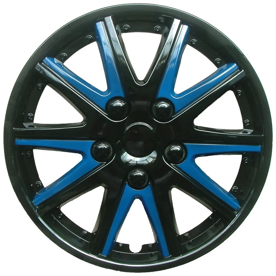 Renault Megane I Classic Black Blue Wheel Trims Covers (1996-2003)