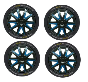 Renault Megane I Classic Black Blue Wheel Trims Covers (1996-2003)