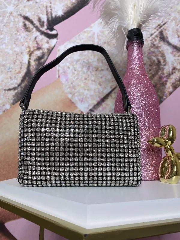 Rhinestone Handbag with shoulder strap