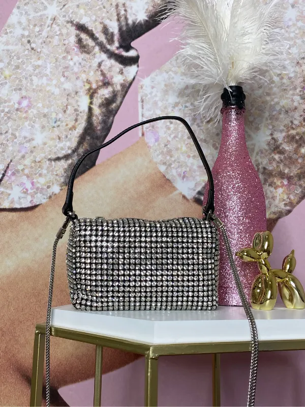 Rhinestone Handbag with shoulder strap