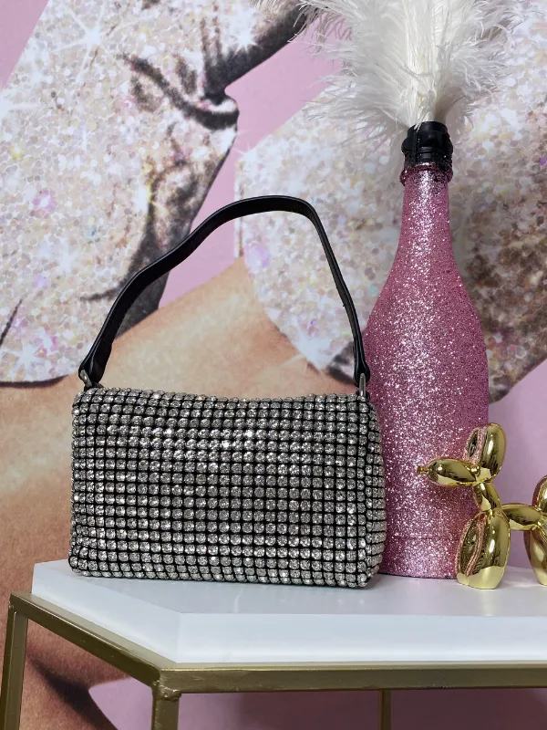 Rhinestone Handbag with shoulder strap