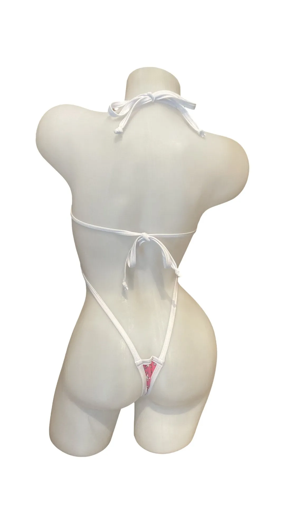 Rhinestone Star Sling Shot Design Pink