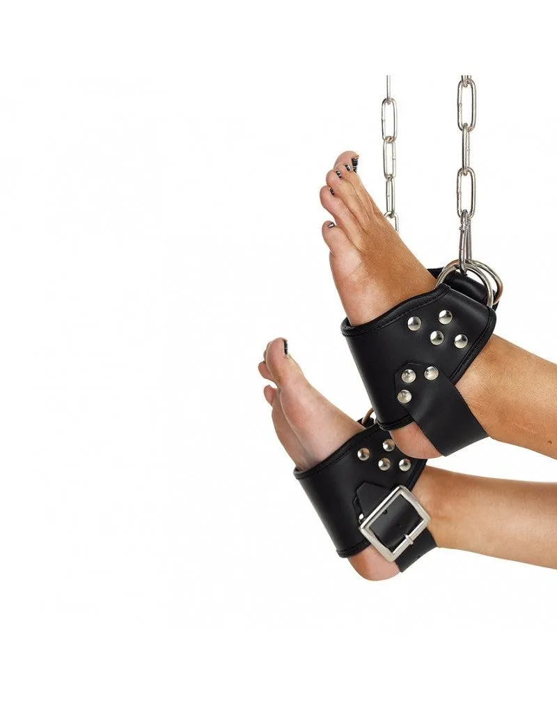 Rimba Bondage Play - Suspension Boeien - Hangboeien Voor de Voeten - Zwart