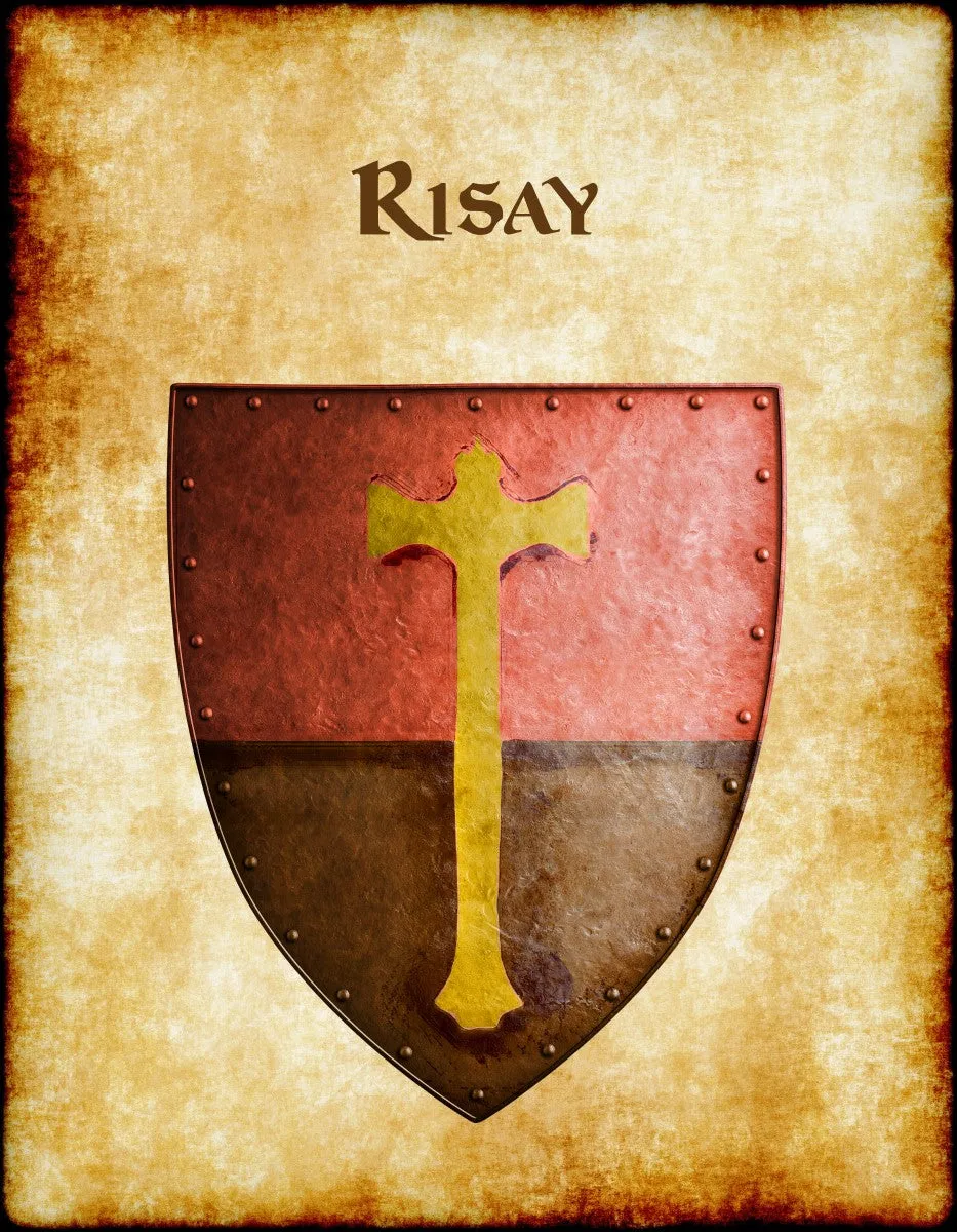 Risay Heraldry of Greyhawk Anna Meyer Cartography Canvas Art Print