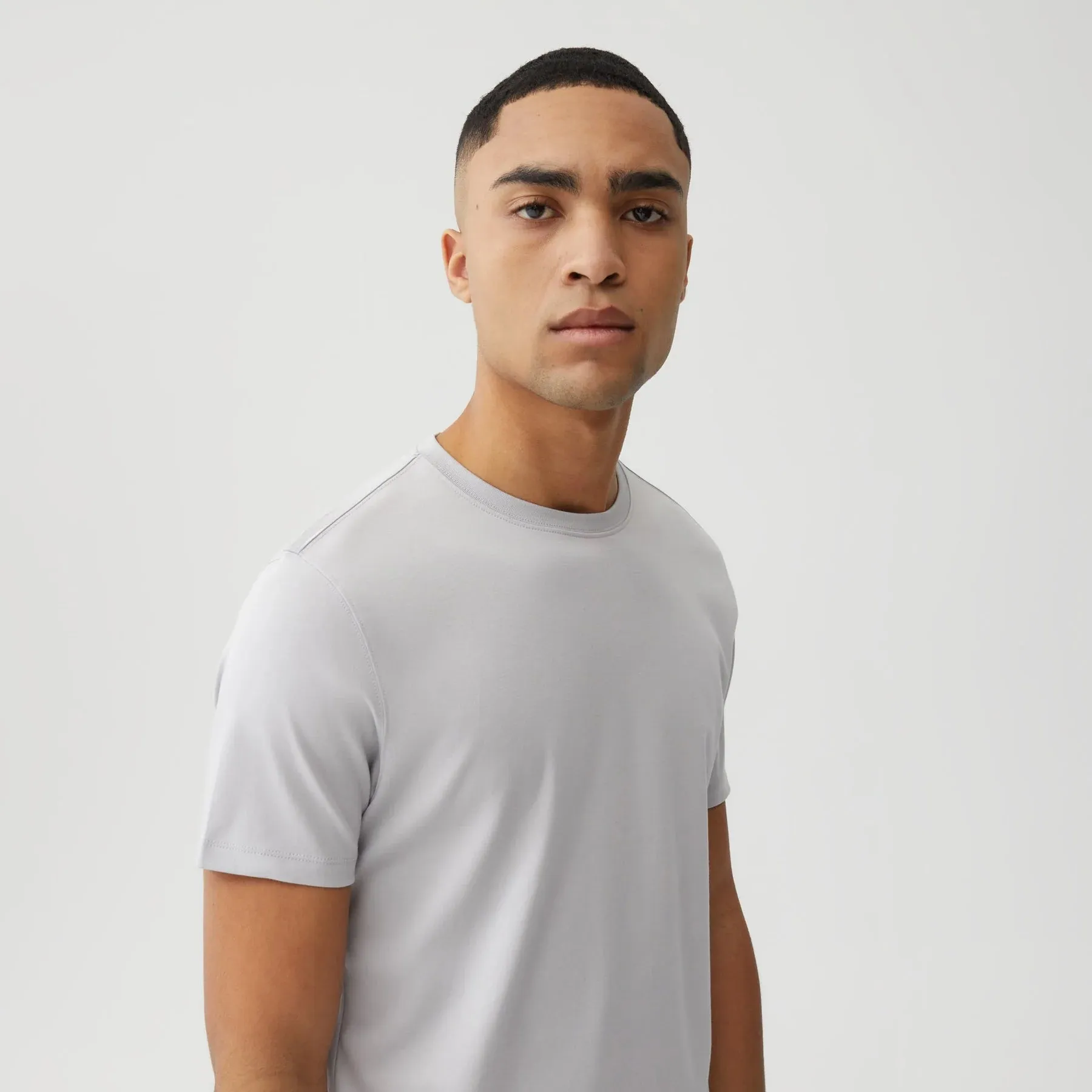 Robert Barakett Georgia Crew Tee - Chalk