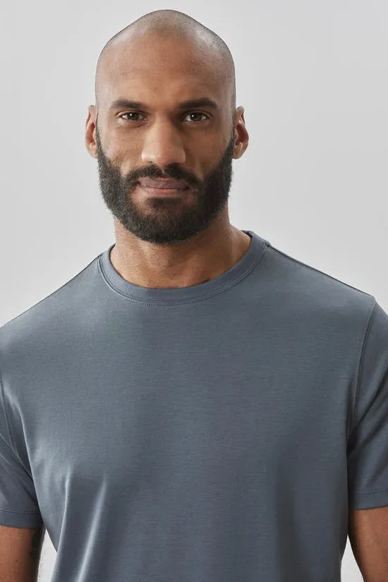 Robert Barakett Georgia Crew Tee - Cool Grey