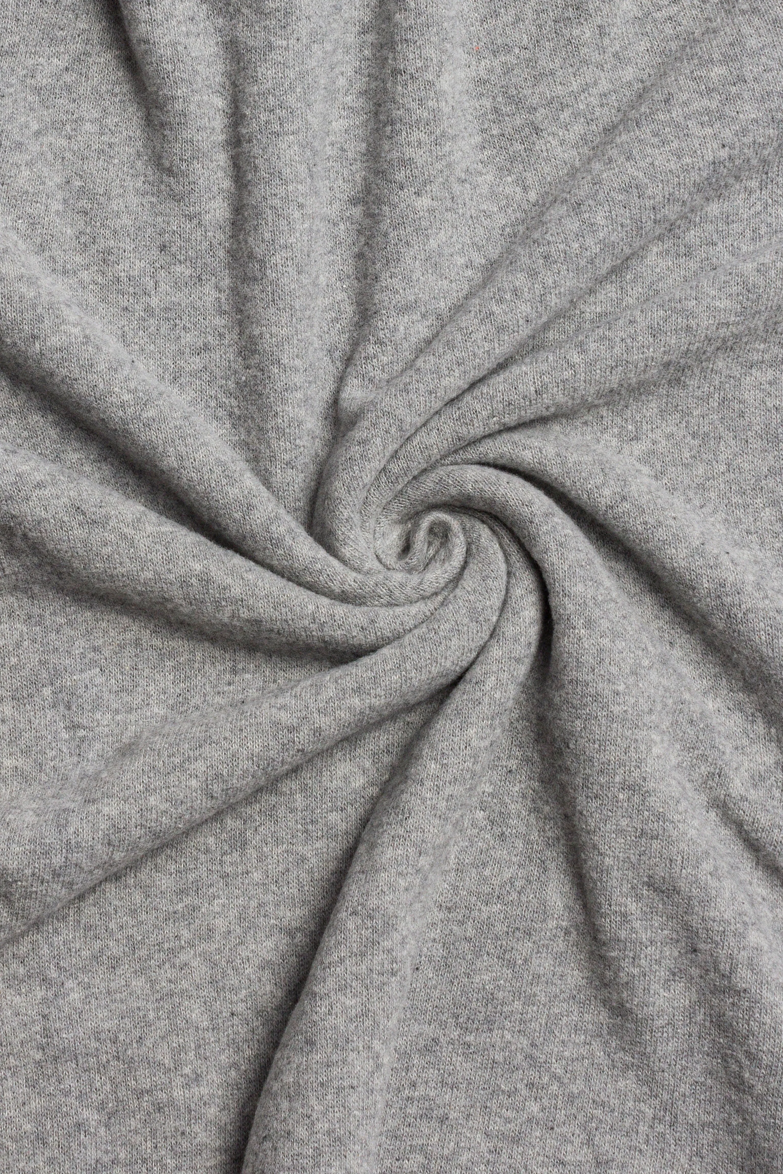 Rocco Brushed Cotton Hoodie Light Grey