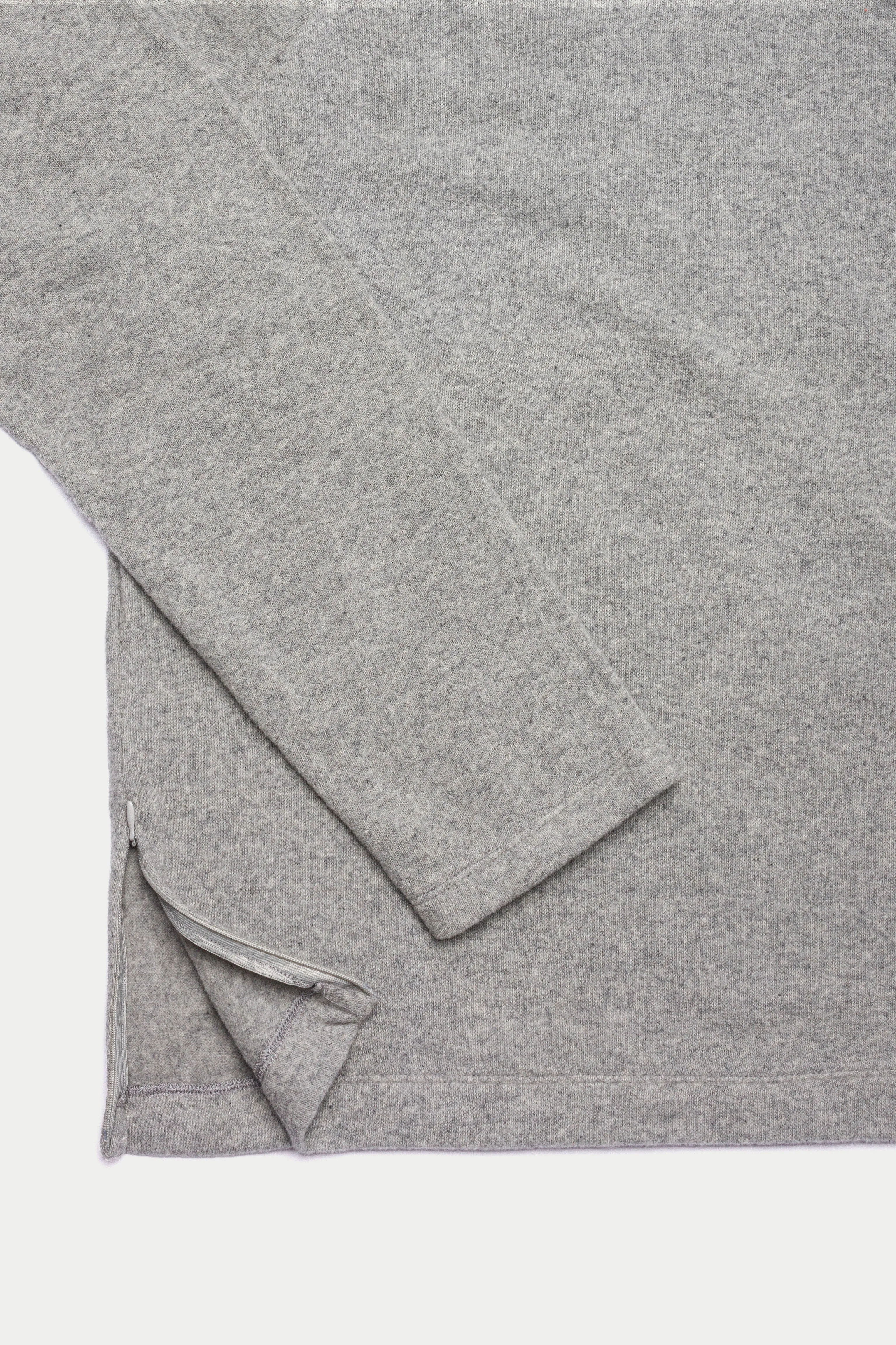 Rocco Brushed Cotton Hoodie Light Grey