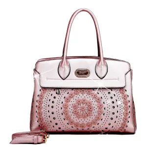 Rosè Celestial Star Vegan Leather Designer Handbag [JB9286]