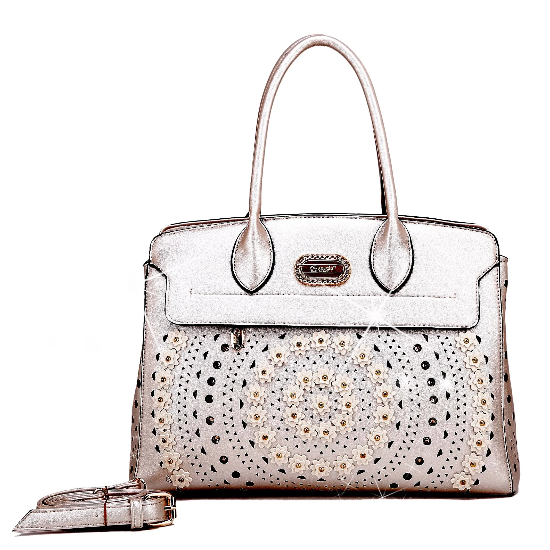 Rosè Celestial Star Vegan Leather Designer Handbag [JB9286]