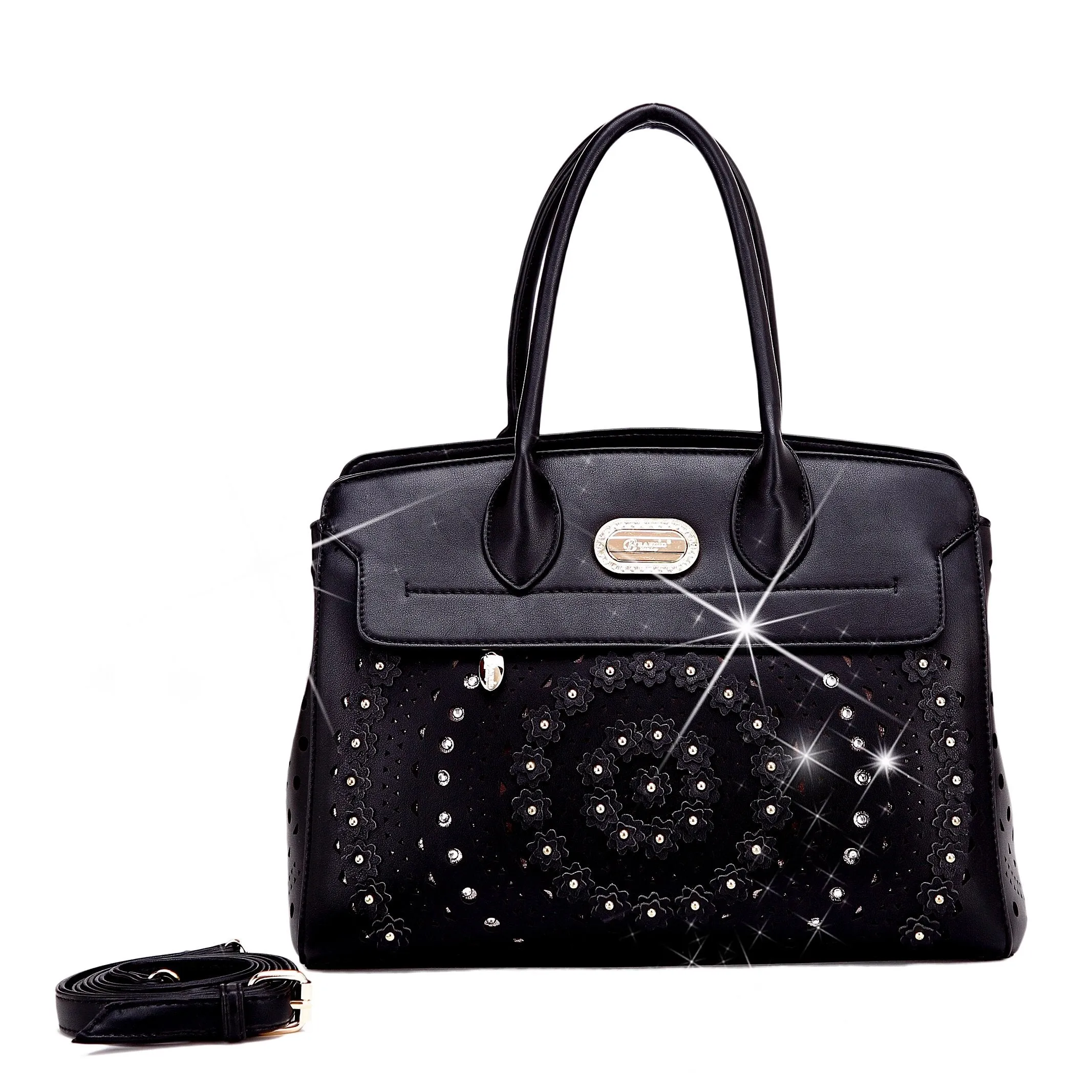 Rosè Celestial Star Vegan Leather Designer Handbag [JB9286]