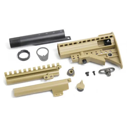 SAA M4 Vltor Stock & Aluminum Stock Pipe Full Set A - Tan