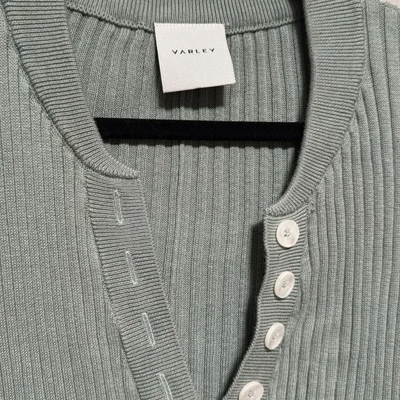 Sage Green Ribbed Varley Dress