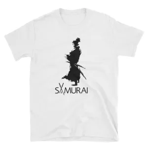 Samurai T Shirt White Cotton Samurai T Shirt for Men