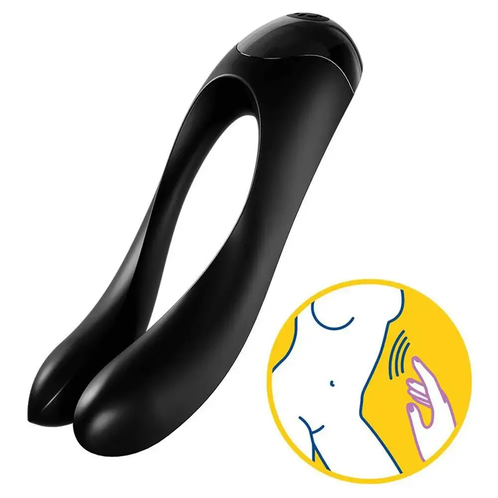 Satisfyer Pro Silicone Black Rechargeable Mini Finger Vibrator