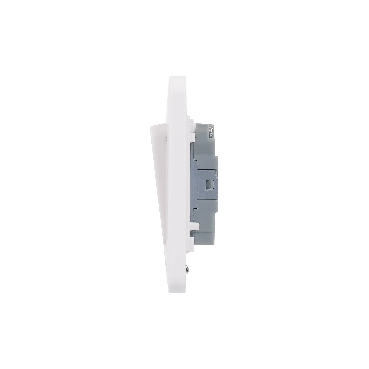 Schneider Electric GGBL1032WS Lisse White Moulded 10AX 3G 2-Way Wide Rocker Switch (Display Packaged)