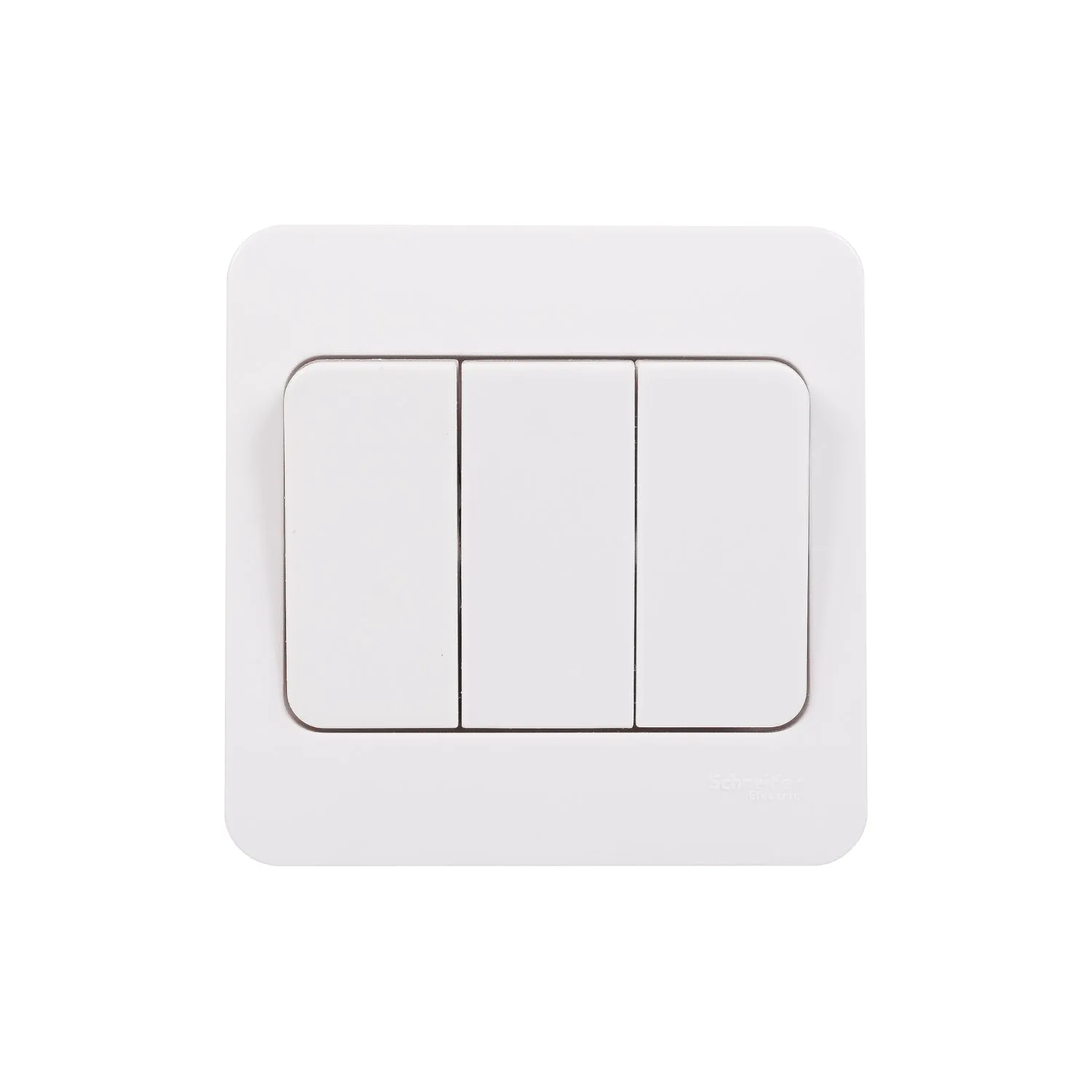 Schneider Electric GGBL1032WS Lisse White Moulded 10AX 3G 2-Way Wide Rocker Switch (Display Packaged)