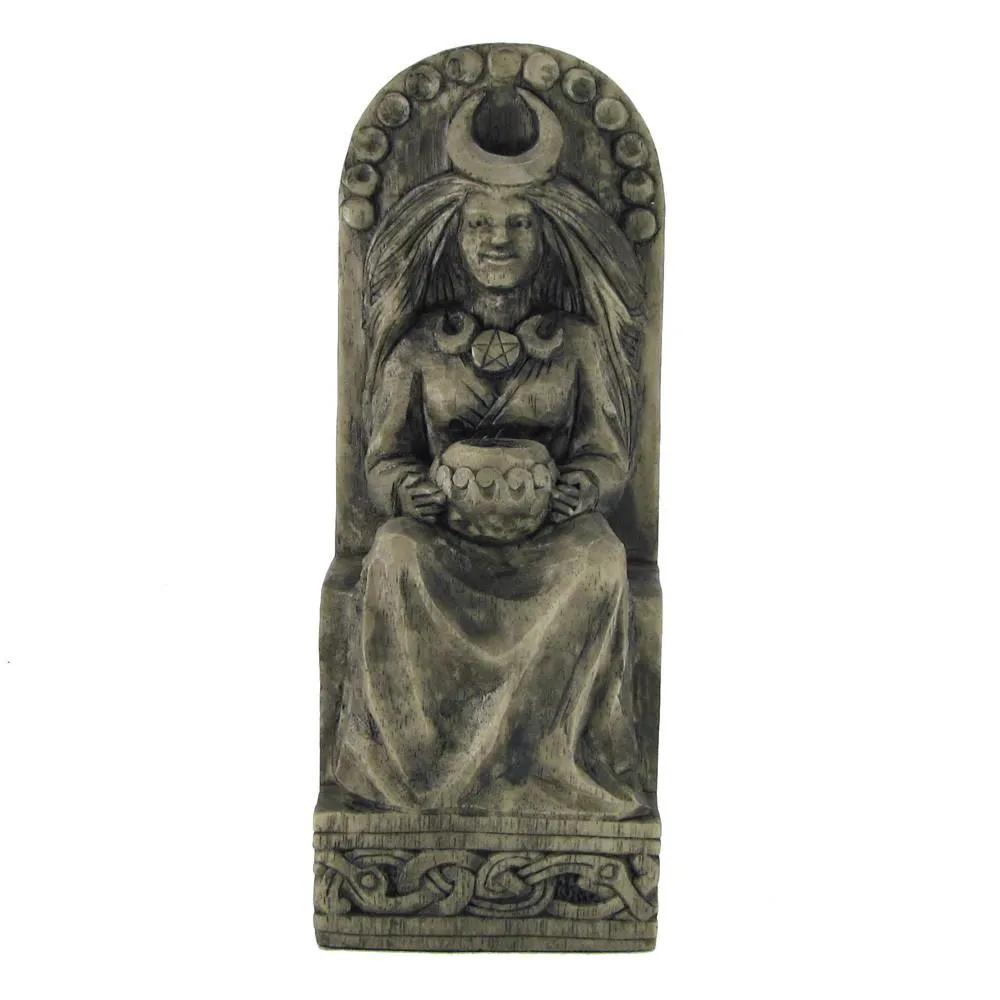 Seated Moon Goddess Statue - Stone Finish