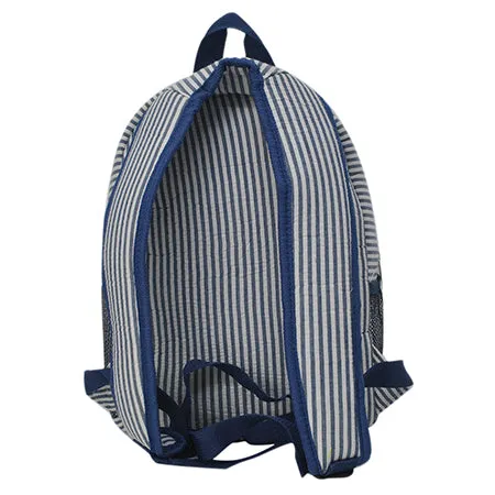 Seersucker Navy Small Size NGIL Canvas Backpack