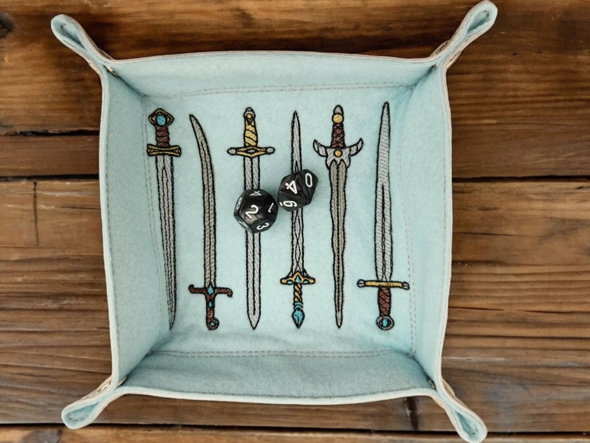 Set of swords dice tray