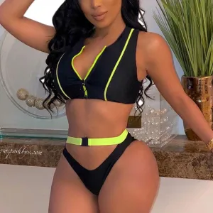 Sexy 2 Pcs Bikini Swimsuit Beach Wear
