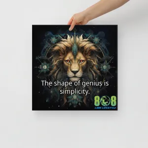 Shape Of Genius Canvas