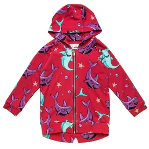 Sharks Hoodie - Red - 1 Left Size 8-10 years