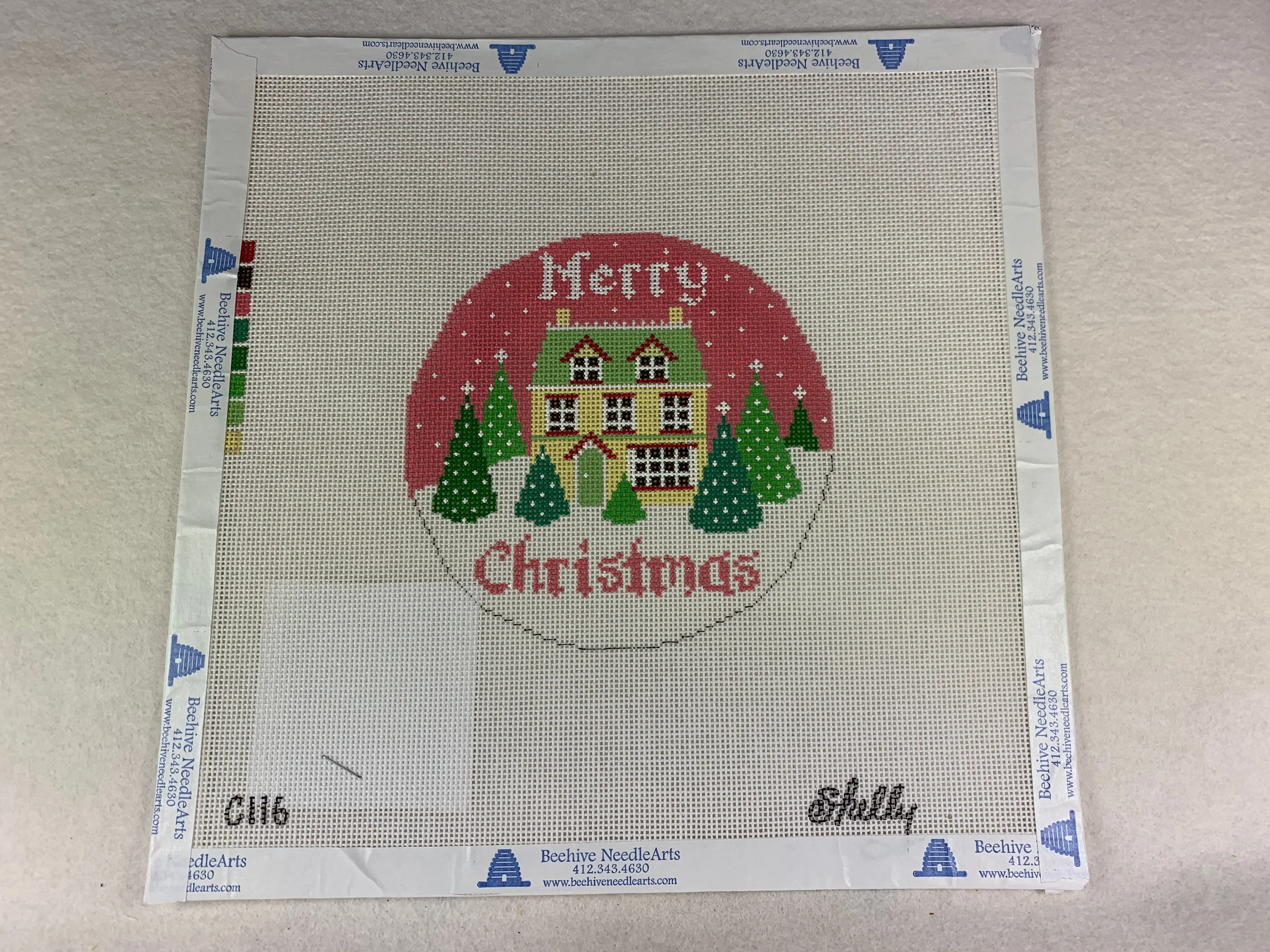 Shelly Tribbey Designs C116 Merry Christmas House
