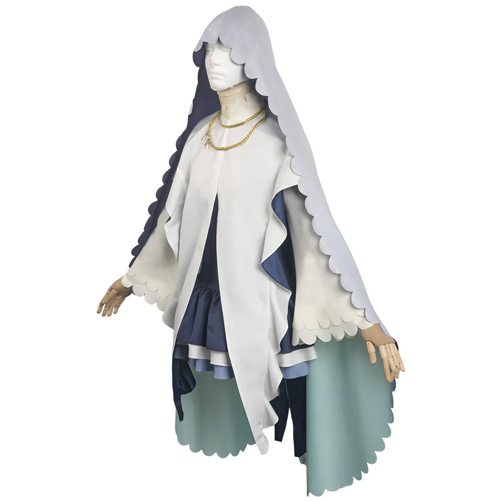 Shiro Seijo To Kuro Bokushi Saint Cecilia and Pastor Lawrence Cecilia Cosplay Costume Outfits Halloween Carnival Suit