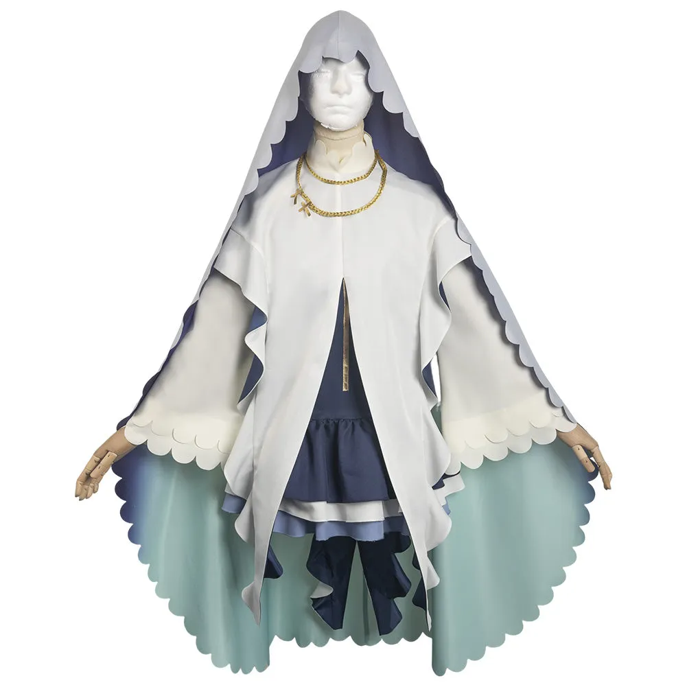 Shiro Seijo To Kuro Bokushi Saint Cecilia and Pastor Lawrence Cecilia Cosplay Costume Outfits Halloween Carnival Suit