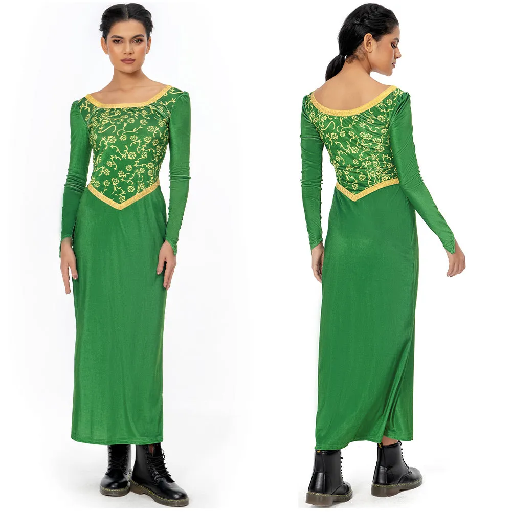 Shrek-Fiona Princess Cosplay Costume Dress Outfits Halloween Carnival Suit