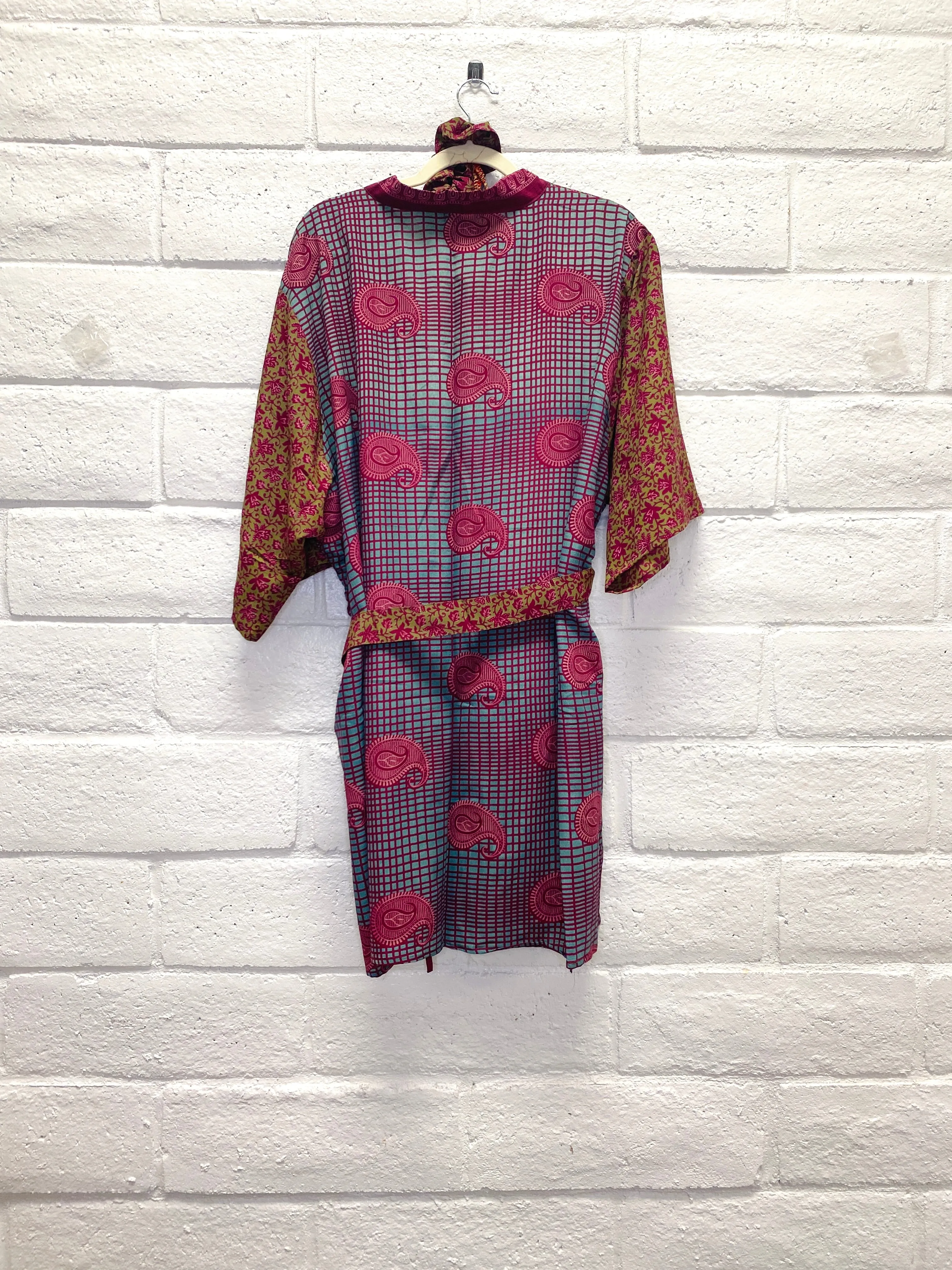 Silk Boho Robe - XL/XXL - Patchwork